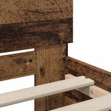 Bed Frame with Headboard Old Wood 100 x 200 cm Engineered Wood 885787