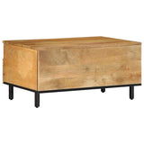 ZNTS Coffee Table Brown 80x54x40 cm Solid Wood Mango 4017733