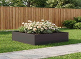 Garden Planter Black 100 x 100 x 30 cm Cold-rolled Steel 8005078