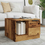 Coffee Table Old Wood 50x50x36 cm Engineered Wood 856848