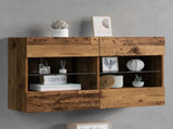 TV Wall Cabinet Old Wood 98.5 x 30 x 60.5 cm Engineered Wood 8000985
