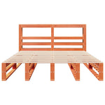 Bed Frame without Mattress Wax Brown 140x200 cm Solid Wood Pine 3306497