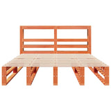 Bed Frame without Mattress Wax Brown 140x200 cm Solid Wood Pine 3306497