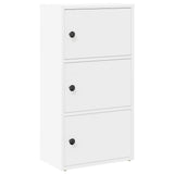 Bookcase White 40x24x77 cm Engineered Wood 860364