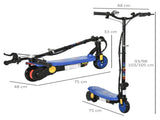 Foldable Electric Scooter, with LED Headlights, for Ages 7-14 Years, Blue T3398P349451