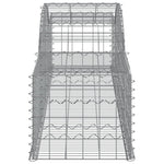 Arched Gabion Baskets 10 pcs 300x50x40/60 cm Galvanised Iron 3146655