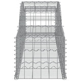 Arched Gabion Baskets 10 pcs 300x50x40/60 cm Galvanised Iron 3146655