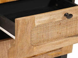Sideboard with Drawer Brown 40 x 33 x 75 cm Solid Mango Wood 4018067