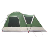 Cabin Tent with Roof Green 8-Person Polyester and Steel 42028575