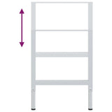 Adjustable Work Bench Frames 2 pcs Metal 55x cm Grey 147932
