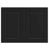 Kitchen Wall Cabinet Kalmar Black Engineered Wood 853588