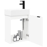Bathroom Vanity Unit with Tap White 45.5 x 22.5 x 84 cm 889433