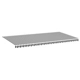 Replacement Fabric for Awning Anthracite and White 6x3 m 311993
