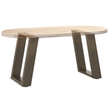 Coffee Table Legs U-Shaped 2 pcs Natural Steel 28x cm Steel 4012759