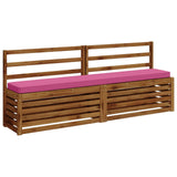 2-Piece Bench Cushions VUGHT 2 pcs 100% Polyester Pink 950927