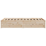 Bed Frame without Mattress 140x190 cm Solid Wood Pine 3301722