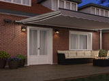 Retractable Awning Light Grey 500 x 350 cm Fabric and Aluminium 3331546