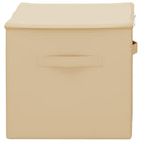 Storage Box 6 pcs Cream 60 x 43 x 35 cm Non-woven fabric 42024611