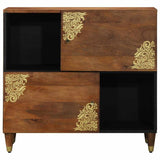 Sideboard with Shelf Brown 80 x 33 x 75 cm Solid Mango Wood 4018763