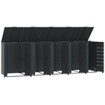 Wheelie Bin Storage for 5 Bins Anthracite 345x79x117 cm Steel 3279985