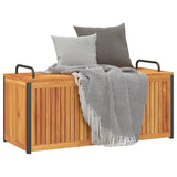 Outdoor Cushion Box 110x45x42/53 cm Solid Wood Acacia and Steel 367609