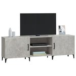 TV Cabinet Concrete Grey 150x30x50 cm Engineered Wood 812631