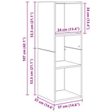TV Cabinet Set Wall-mounted 2 pcs Old Wood Engineered Wood 3393354