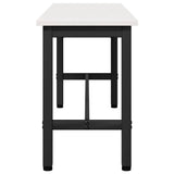 Dining Bench 2 pcs White 100 x 32.5 x 49 cm Solid pine wood 873789