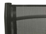 Reclining Garden Chairs 2pcs Textilene and Aluminium Black 312195