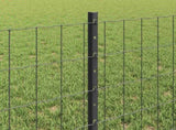 Welded Wire Fence 10 x 0.6 m PVC-Coated Steel Grey Mesh 3336071
