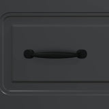 Drawer Cabinet Black 66 x 34.5 x 87 cm Engineered Wood 895756