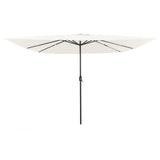 Garden Parasol Sand 295 x 295 x 245 cm Polyester and Steel 42003660