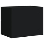 ZNTS Wall-mounted Bedside Cabinet Black 45x30x35 cm 848327