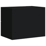 ZNTS Wall-mounted Bedside Cabinet Black 45x30x35 cm 848327
