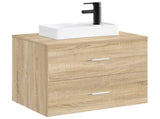 Bathroom Wash Basin Matte Black 40.5 x 22.5 x 11.5 cm Metal 890227