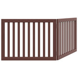 Dog Gate Foldable 2 Panels Brown 160 cm Poplar Wood 352264