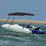 4-bow Bimini Top Black 243x180x137 cm 94810