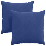 Sofa Pillows 2 pcs Police Blue 80 x 80 cm Corduroy Fabric 42014068