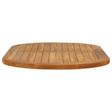 Table Top Oval Solid Teak Wood Natural 42033173