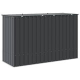 Garden Storage Box Black 214 x 82 x 132 cm Steel 42011285
