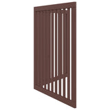 Dog Gate Foldable 2 Panels Brown 160 cm Poplar Wood 352266
