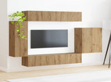TV Wall Cabinet Set Wall-mounted 6 pcs Artisan Oak 3408960