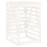 Wheelie Bin Storage White 84x90x128.5 cm Solid Wood Pine 825101