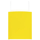 Paper Bags 250 pcs with Handles Yellow 32x22x24 cm 4101791