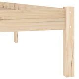 Bed Frame without Mattress 137x190 cm Solid Wood Pine Full 822458
