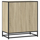 ZNTS Sideboard Sonoma Oak 68x35x76 cm Engineered Wood and Metal 848975