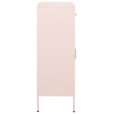 Storage Cabinet Pink Steel 80 x 35 x 101.5 cm Storage Cabinet 336166