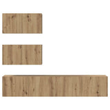 TV Cabinet Set Wall-mounted 4 pcs Artisan Oak Engineered Wood 3393395