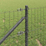 Welded Wire Fence with Spikes 10 x 1 m PVC-Coated Steel 3350645