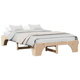 Bed Frame Solid Pine Wood 120 x 190 cm Solid pine wood 872956